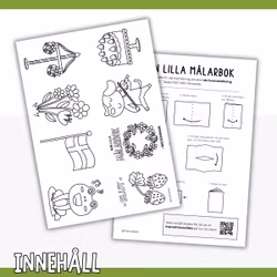Min lilla målarbok - midsommar