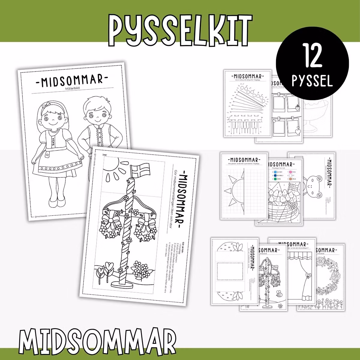 Midsommar - pysselkit