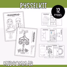 Midsommar - pysselkit för barn