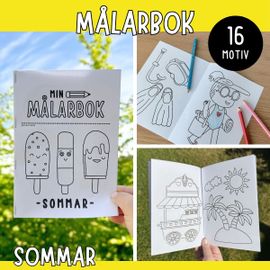 Målarbok - sommar