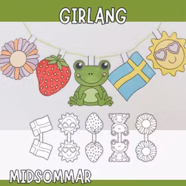 Midsommarpyssel - girlang