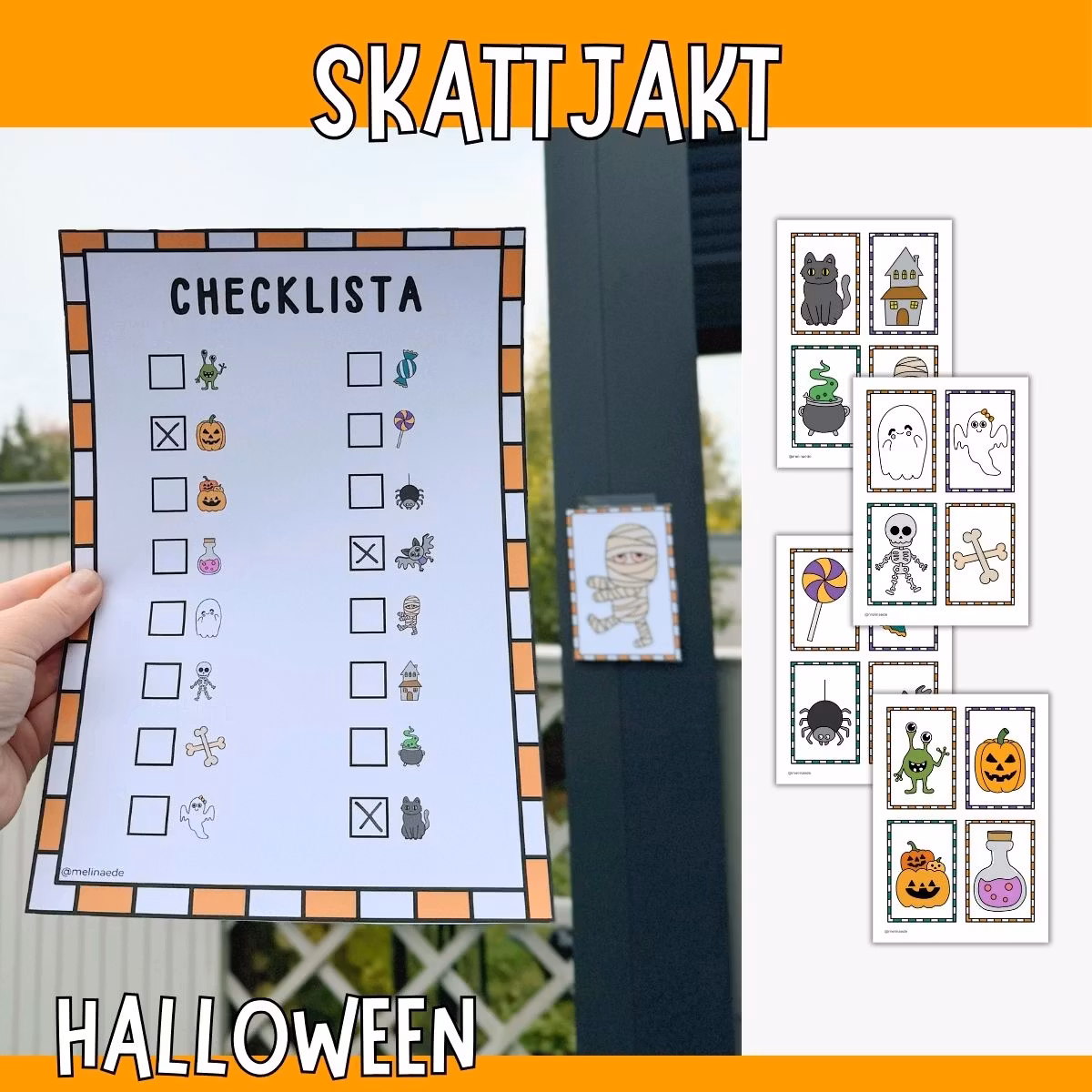 Skattjakt till Halloween – Skriv ut själv