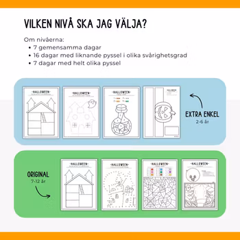 Halloweenkalender - KOMBO (Original & Extra enkel)