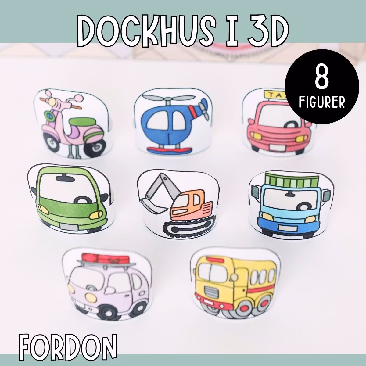 Pyssla dockhus - fordon