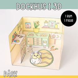Pyssla dockhus - påsk