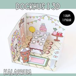 Pyssla dockhus - kalas