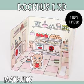 Pyssla dockhus - matbutik