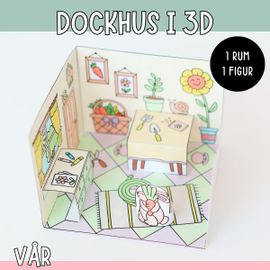 Pyssla dockhus - vår