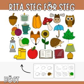 Rita höstmotiv steg för steg – 20 bilder