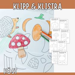 Klipp och klistra - Höstpyssel för barn