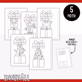 Julpyssel för barn - Julklappar som öppnas