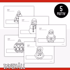 Juldekoration - Pyssla stående figurer