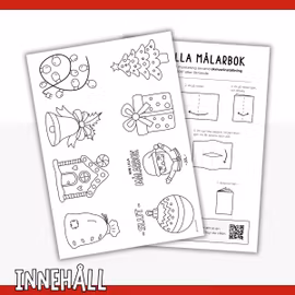 Min lilla målarbok - julpyssel