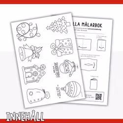 Min lilla målarbok - julpyssel