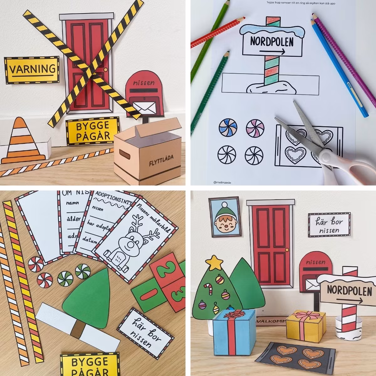 Nissedörr och tillbehör: låt nissen flytta in