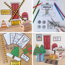 Nissedörr och tillbehör: låt nissen flytta in