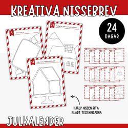 Kreativa nissebrev - rita klart bilden