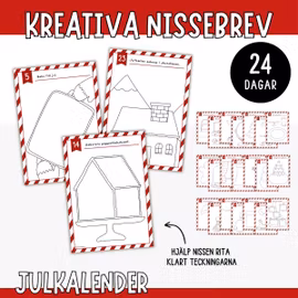 Kreativa nissebrev - rita klart bilden