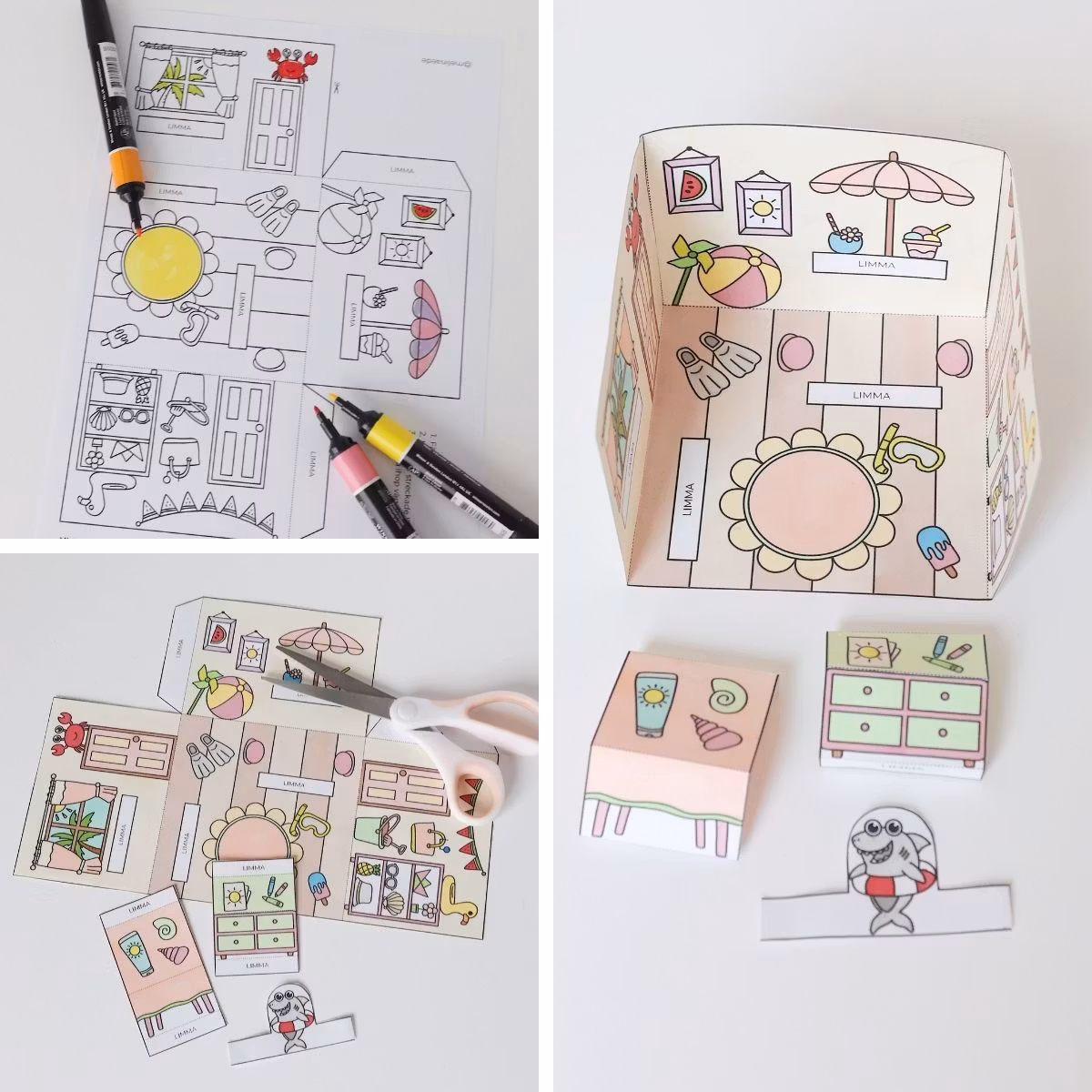 Pyssla dockhus - sommar