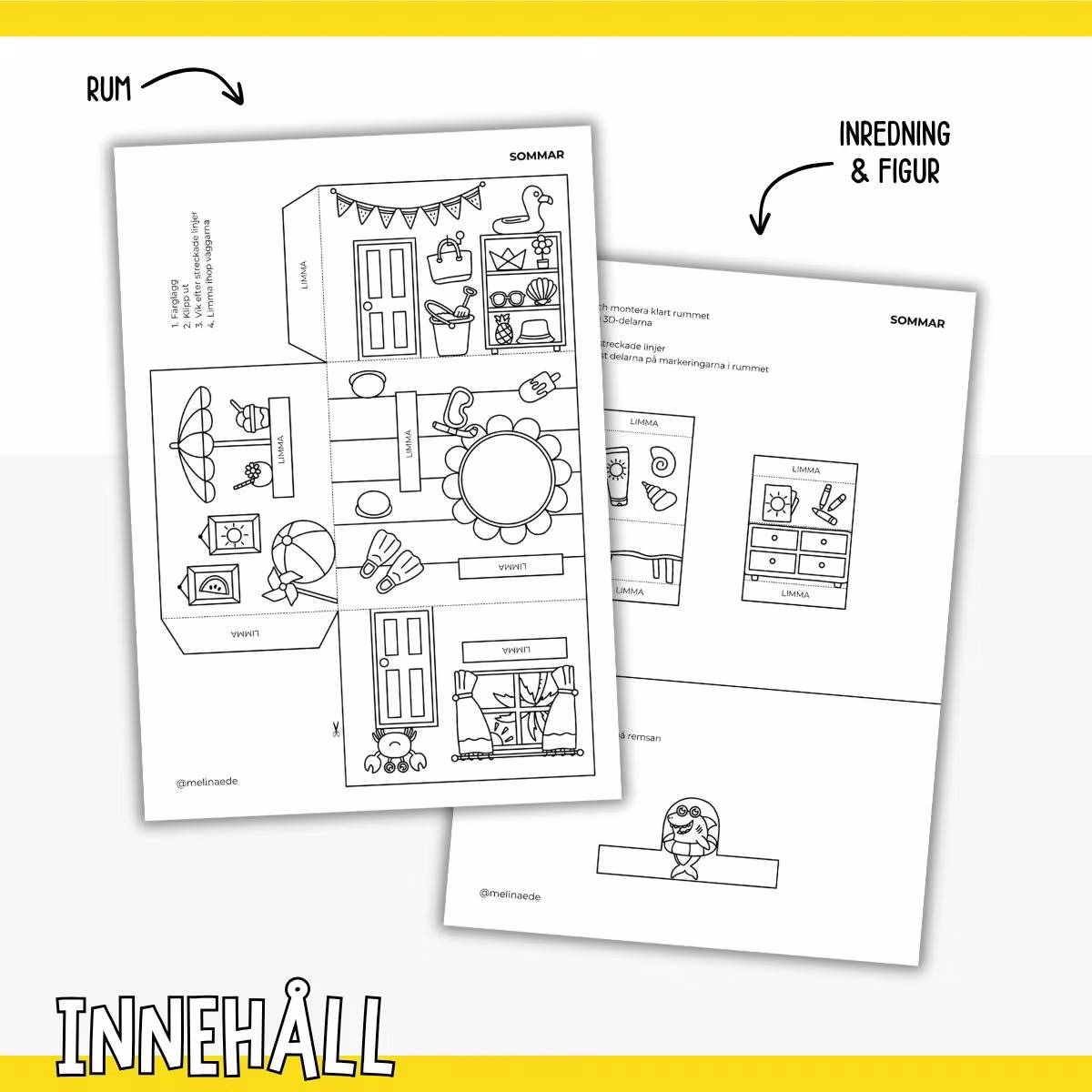 Pyssla dockhus - sommar