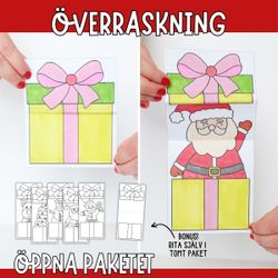 Julpyssel - julklappar som öppnas
