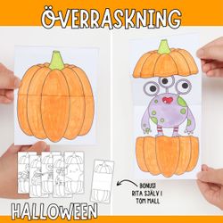 Halloweenpyssel för barn - Pumpor som öppnas