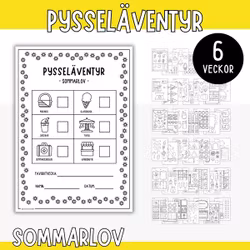 Pysseläventyr - Svartvit