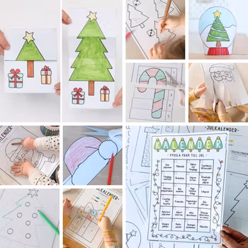 Julkalender - 24 julpyssel (extra enkel)