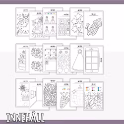 Nyårspyssel- Bara pennor behövs