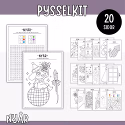 Nyårspyssel- Bara pennor behövs