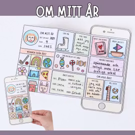 Min mobil om året – nyårspyssel för barn