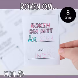 Min bok om året- nyårspyssel för barn