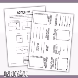 Min bok om året- nyårspyssel för barn