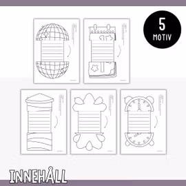 Nyårspyssel- skapa skrivmallar till nyår