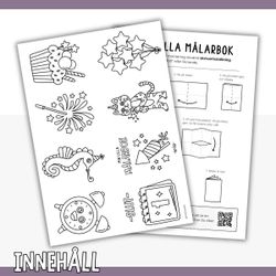 Min lilla målarbok - nyår