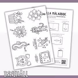 Min lilla målarbok - nyår