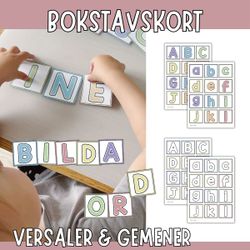Bokstavskort - bilda ord