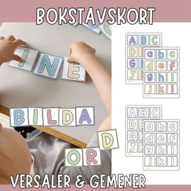 Bokstavskort - bilda ord