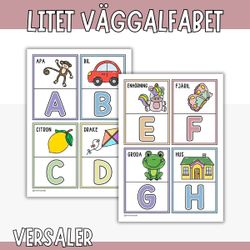 Litet väggalfabet, versaler