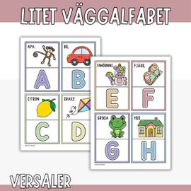 Litet väggalfabet, versaler