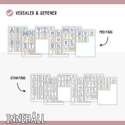 Bokstavskort - spåra bokstäver