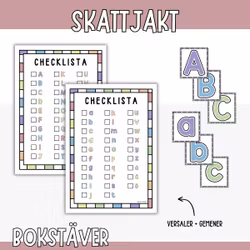 Skattjakt - bokstäver