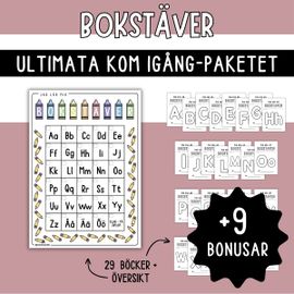 Bokstäver - ultimata kom igång-paketet