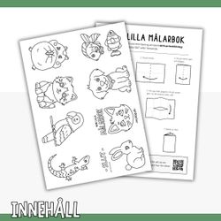 Liten målarbok - husdjur