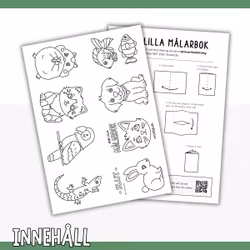 Liten målarbok - husdjur