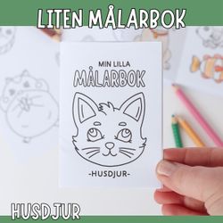 Liten målarbok - husdjur