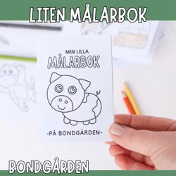 Liten målarbok - på bondgården