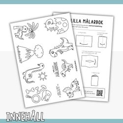 Liten målarbok - dinosaurier