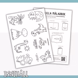 Liten målarbok - dinosaurier