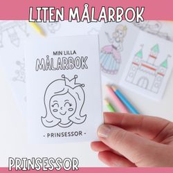 Liten målarbok - prinsessor
